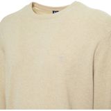 Sergio Tacchini - Merino Wollen Ronde Hals Trui - Beige - Heren
