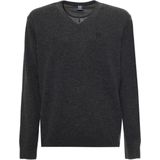 Sergio Tacchini - Gebreide Trui - Grijs - V-hals - Lange Mouwen