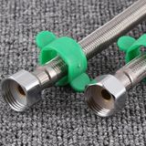 2 PCS 1.2m Steel Hat 304 Stainless Steel Metal Knitting Hose Toilet Water Heater Hot And Cold Water High Pressure Pipe 4/8 inch DN15 Connecting Pipe