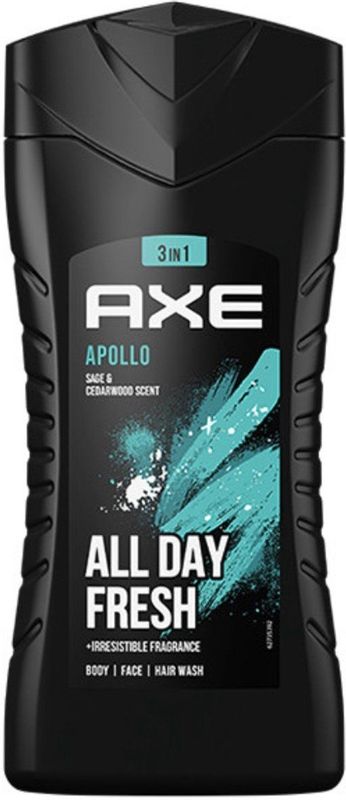 Axe 3 in 1 douchegel facewash & shampoo mannen apollo