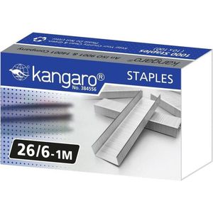 Kangaro nietjes 26/6 - lengte 6 mm - 25 vel - 1000 nietjes - K-7526326