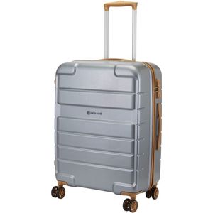 Carlton Tornado Spinner Handbagage koffer 55 cm - Zilver