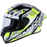 SMK - Stellar - Integraalhelm - Grijs Geel - Polycarbonaat