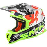 SMK - Allterra Fulmine - Crosshelm - Wit Geel