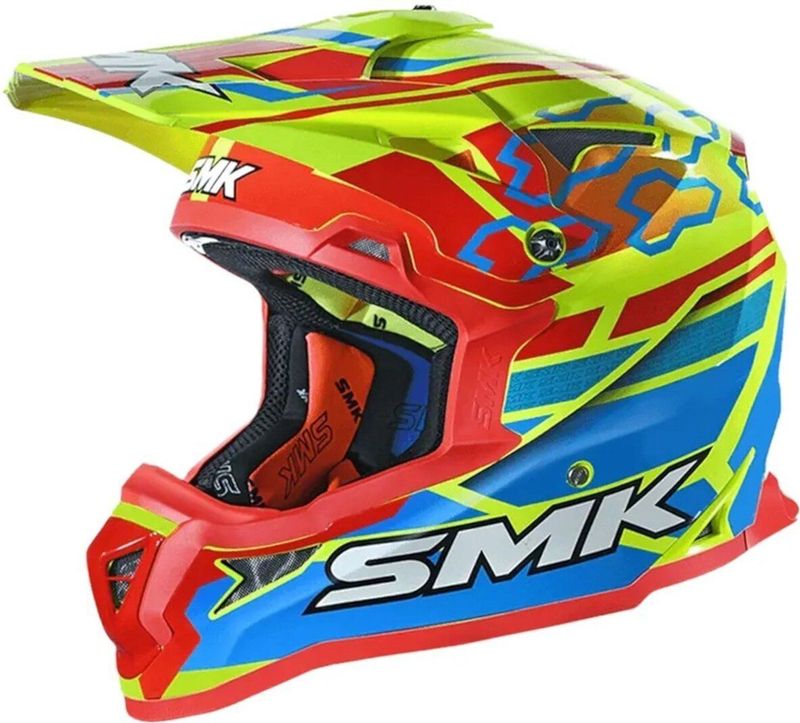 SMK - Allterra Tribou - Crosshelm - Rood Geel - Helm