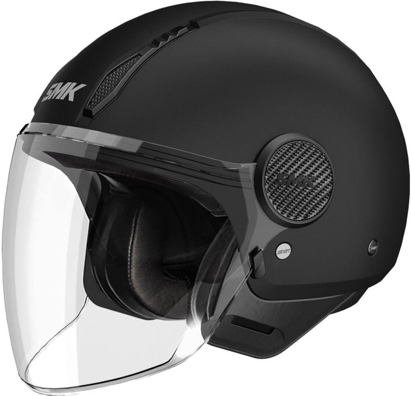 SMK - Laminar Jethelm - Mat Zwart - Helm