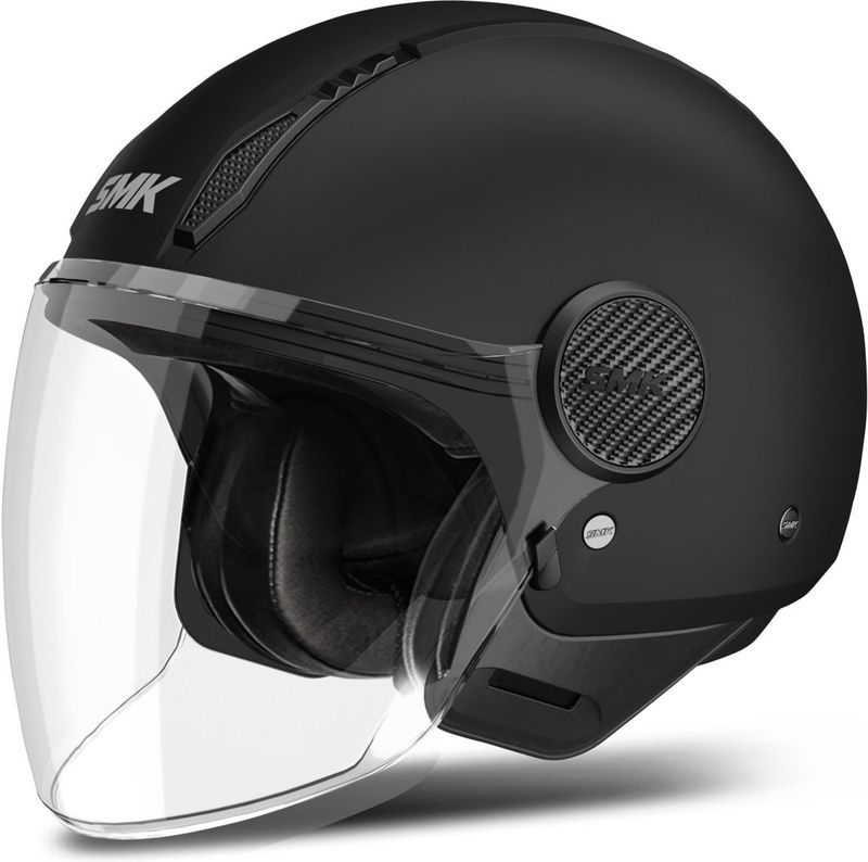 SMK - Laminar - Jethelm - Flat-Zwart