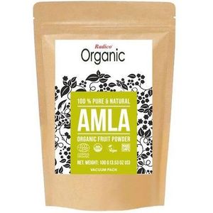 Radico - ORGANIC AMLA - Poeder Haarmasker en Shampoo 2 in 1 - 100g - Natuurlijke BIO Vegan Haargroei