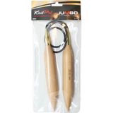 Knitpro - Knitpro Jumbo Birch (80 cm x 25,00 mm) Vaste Rondbreinaalden - 1 Stuk