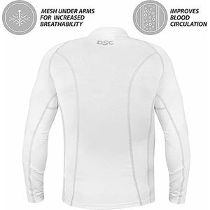 DSC - Full Sleeve Compression Top - T-shirt - Wit - Lichtgewicht