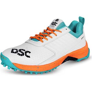 DSC Jaffa cricket schoenen heren, wit/oranje