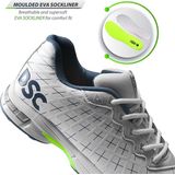 DSC - Biffer 22 - Cricket Schoenen - Wit en Blauw - Kunstleer - Rubber Zool