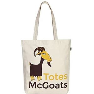 Eco Right canvas draagtas, esthetische, milieuvriendelijke boodschappentassen en kleine draagtassen voor dames, Tote McGoats, Eén maat