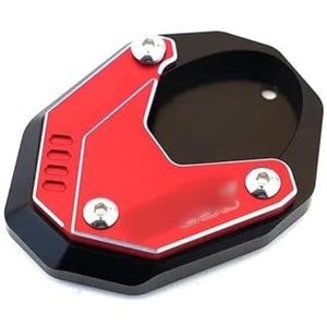 Zijbeugel Voor Ka-Wasaki Voor Versys650 Voor Versys 650 2010-2022 2021 2020 Motorfiets Accessoires Kickstand Voet Zijstandaard Vergroter Pad Sleutelhanger (Kleur : Red)