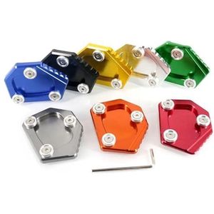 Zijbeugel Voor HO-NDA CB400 CB 400 VTEC CB650F CBR650F CBR500R CB500F CB500X CNC Kickstand Voet Zijstandaard Extension Ondersteuning Plaat Pad (Kleur : Titanium)