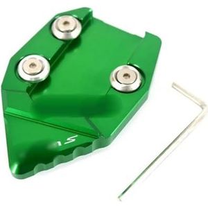 Zijbeugel Voor KA-WASAKI Voor Vulcan S VN650 VN 650 2015-2018 2016 Motorcycle CNC Kickstand Voet Side Stand Extension Pad ondersteuning Plaat Vergroten (Kleur : Green)