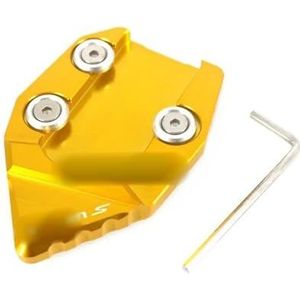 Zijbeugel Voor KA-WASAKI Voor Vulcan S VN650 VN 650 2015-2018 2016 Motorcycle CNC Kickstand Voet Side Stand Extension Pad ondersteuning Plaat Vergroten (Kleur : Goud)