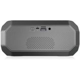 NewRixing NR-4000 TWS Mesh Polygon Music Box Concept Bluetooth Speaker(Iron Grey)