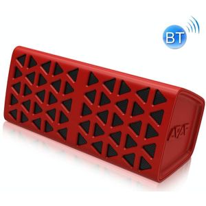 NewRixing NR-3021 TWS Hollow Triangle Pattern Bluetooth Speaker(Red)