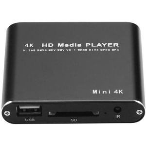 X9 HD Multimedia Player 4K Video Loop USB Externe Media Player Advertentiespeler (EU-stekker)