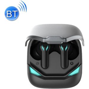 GT1 lage latentie in-ear draadloze Bluetooth hoofdtelefoon (zwart zilver)