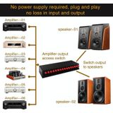 6 In 2 Out 300W Power Amplifier Switcher Loudspeaker Switch Distribute Device