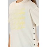 G-STAR - Side Button Relaxed - T-shirt - Ecru