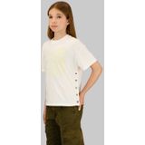 G-STAR - Side Button Relaxed - T-shirt - Ecru