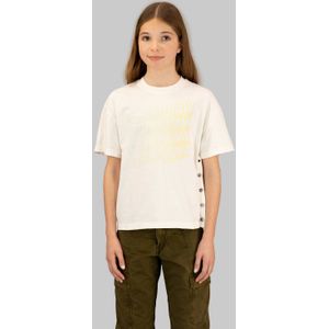 G-STAR - Side Button Relaxed - T-shirt - Ecru