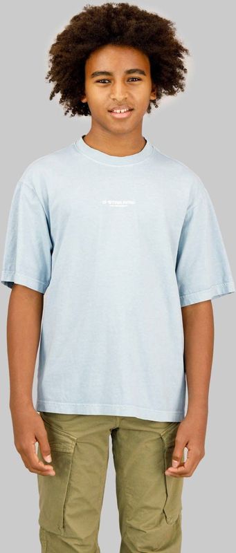 G-STAR - T-shirt - Blauw - Korte Mouw - Ronde Hals - 100% Katoen