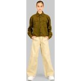 G-STAR - FLUID - Stretchbroek - Khaki - Hoge Taille