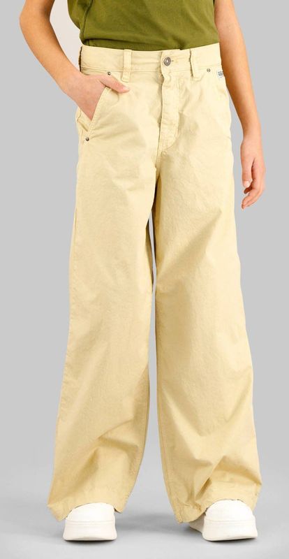 G-STAR - FLUID - Stretchbroek - Khaki - Hoge Taille