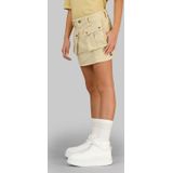 G-STAR - Spijkerrok - Beige - Stretchdenim - Rits- en Knoopsluiting