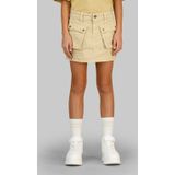 G-STAR - Spijkerrok - Beige - Stretchdenim - Rits- en Knoopsluiting