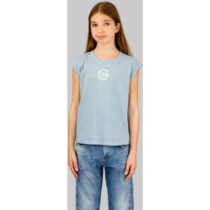 G-STAR - T-shirt - Blauw - Katoen - Ronde Hals - Korte Mouwen