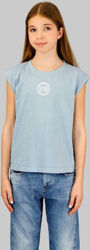 G-STAR - T-shirt - Blauw - Katoen - Ronde Hals - Korte Mouwen
