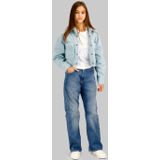 G-STAR - Blouse - Lichtblauw - 100% Katoen - Lange Mouwen, Klassieke Kraag, Plooien en Borstzakken