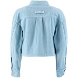 G-STAR - Blouse - Lichtblauw - 100% Katoen - Lange Mouwen, Klassieke Kraag, Plooien en Borstzakken