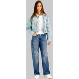 G-STAR - Blouse - Lichtblauw - 100% Katoen - Lange Mouwen, Klassieke Kraag, Plooien en Borstzakken