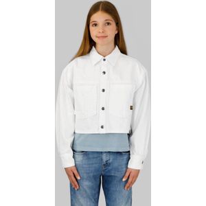 G-STAR - Blouse - Wit - 100% Katoen - Lange Mouwen