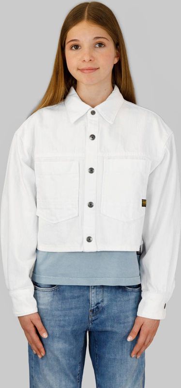 G-STAR - Blouse - Wit - 100% Katoen - Lange Mouwen