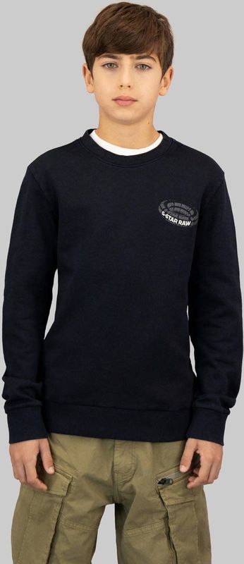 G-STAR - Sweater - Donkerblauw - 100% Katoen - Voor Jongens