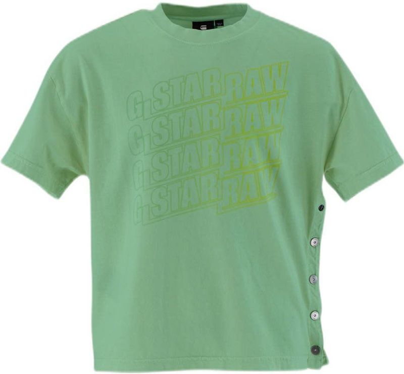 G-STAR - SIDE BUTTON - T-shirt - Groen - 100% Katoen