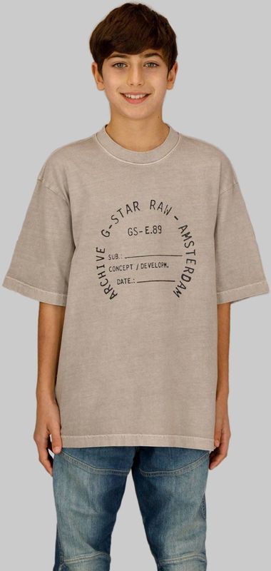 G-STAR - T-shirt - Grijsbruin