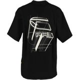 T-shirt Oversized voor jongens - Zwart - jongens