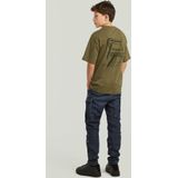 T-shirt Oversized voor jongens - Groen - jongens