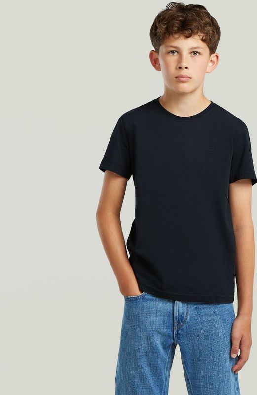 T-shirt Base - Donkerblauw - Jongens