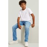 T-shirt Base - Wit - Jongens