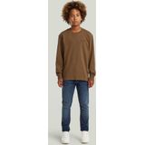 T-shirt Nifous - Groen - Regular Fit - Lange Mouwen - 100% Katoen