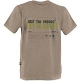 G-STAR - Shirt - Taupe - Normale Pasvorm - Kwartmouw